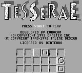 Tesserae (USA) Title Screen